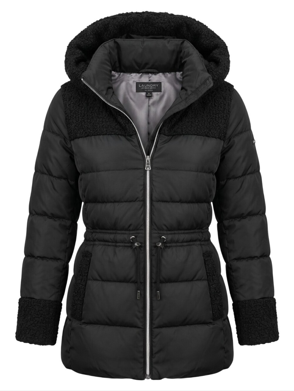 Black Laundry Coat by Shelli Segal Los Angeles